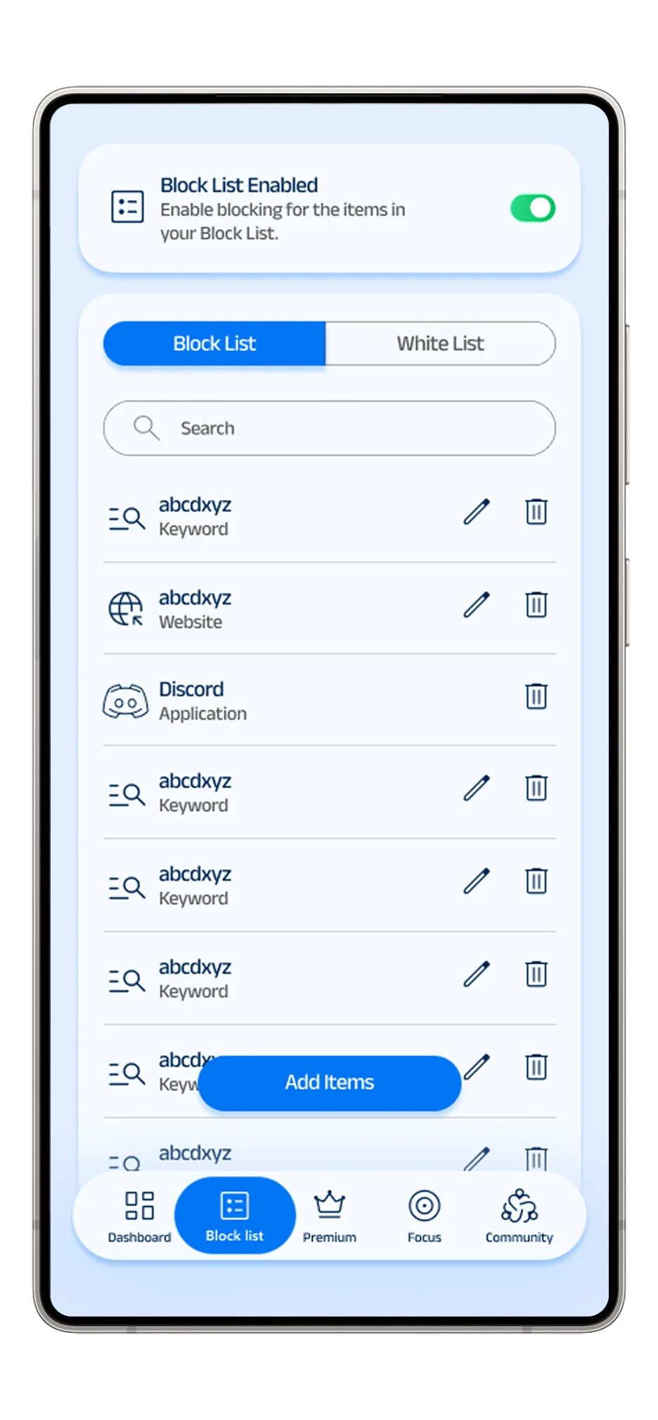 Feature screen 3